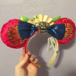 NWT Reversible Mulan Oriental Ears Headband
